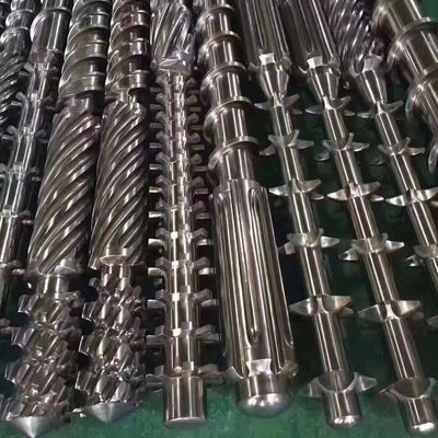 एक्सट्रूडर सिंगल स्क्रू ट्विन कॉनिकल स्क्रू पैरेलल स्क्रू बैरल